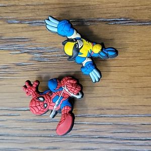 Wolverine and Spiderman Jibbitz